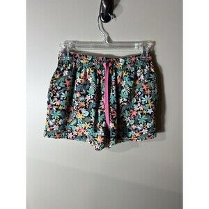 Chubbies Floral Bird Print Shorts with Drawstring Swim Trunk Small
